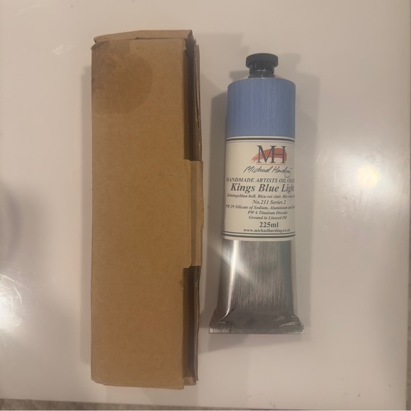 Michael Harding Artists Oil Color - Kings Blue Light, 225 ml tube - Picture 1 of 5